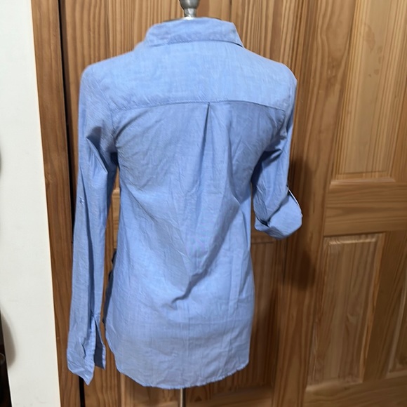 PROTOTYPE 6 BUTTON DOWN BLUE BLOUSE WORN ONCE - Picture 8 of 12